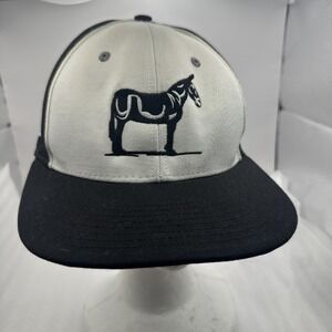 Richardson Mules Black And White Béisbol Cap